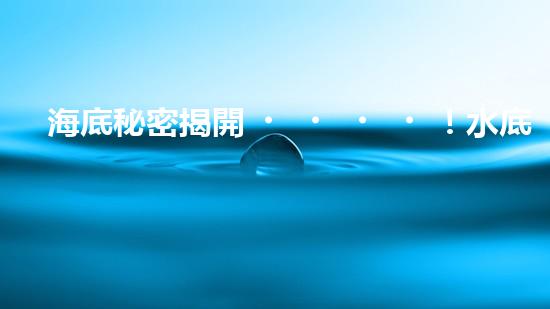 海底秘密揭開！水底清潔機(jī)器人：究竟是誰在守護(hù)著海洋的美麗？